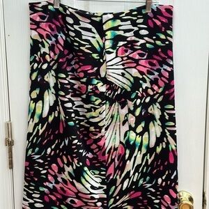 WORTHINGTON watercolor abstract design skirt Large Y2K  #s1128‎